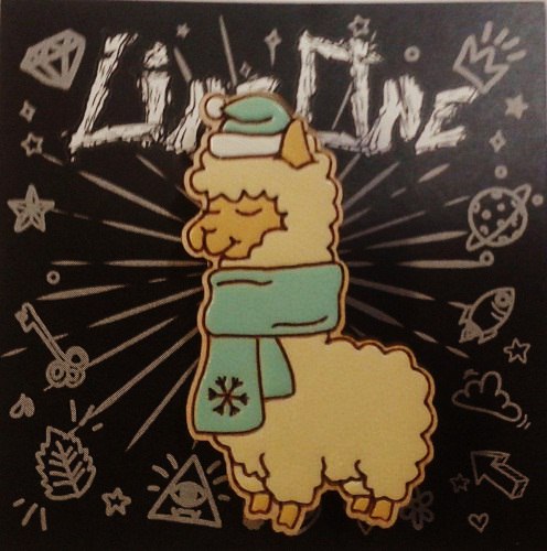 Деревянный значок Альпака | Alpaca