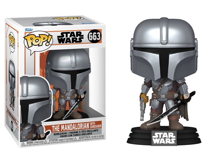 Pop! Star Wars: The Mandalorian - The Mandalorian with Darksaber [#663]