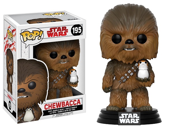 Фигурка-башкотряс Funko Чубакка и Порг Звёздные Войны | Chewbacca with Porg Star Wars