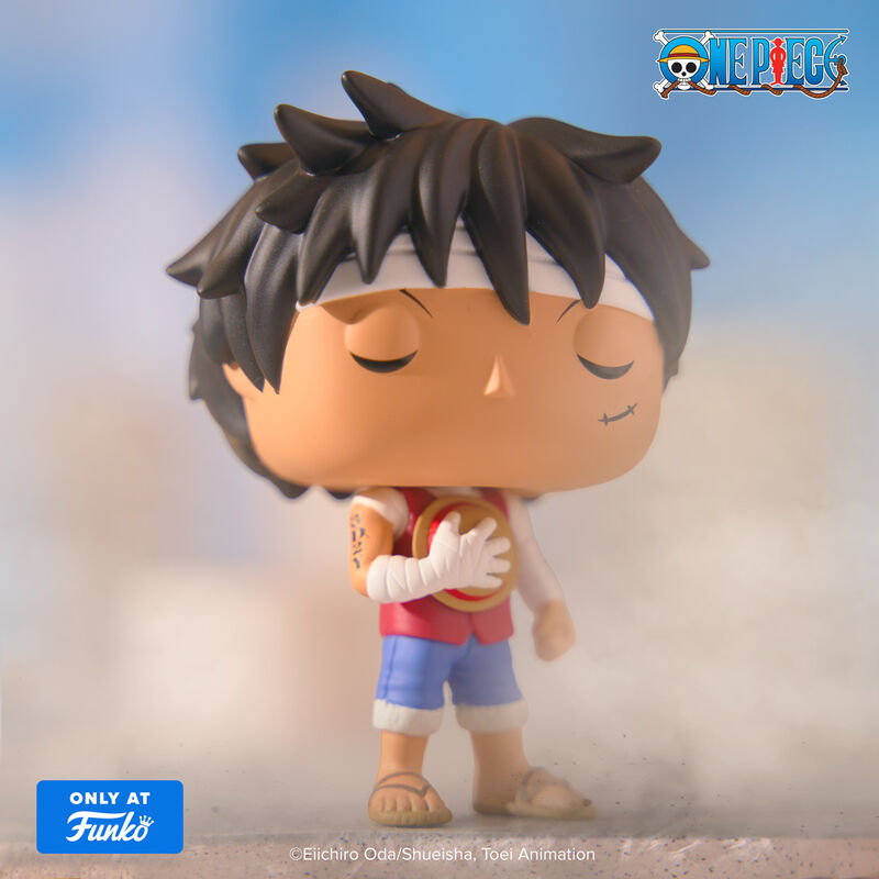 Funko Pop! Monkey D. Luffy (Marineford Memorial) with Pop! Protector #1877