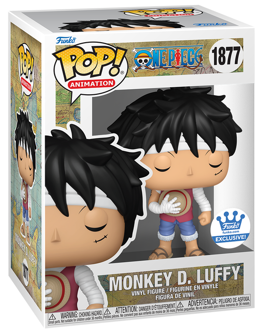 Funko Pop! Monkey D. Luffy (Marineford Memorial) with Pop! Protector #1877