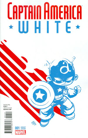 Captain America. White #1 Cover B Variant Skottie Young Baby Cover