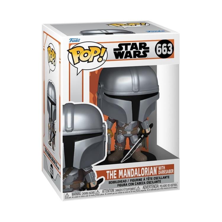 Pop! Star Wars: The Mandalorian - The Mandalorian with Darksaber [#663]