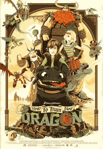 Постер How to train your Dragon