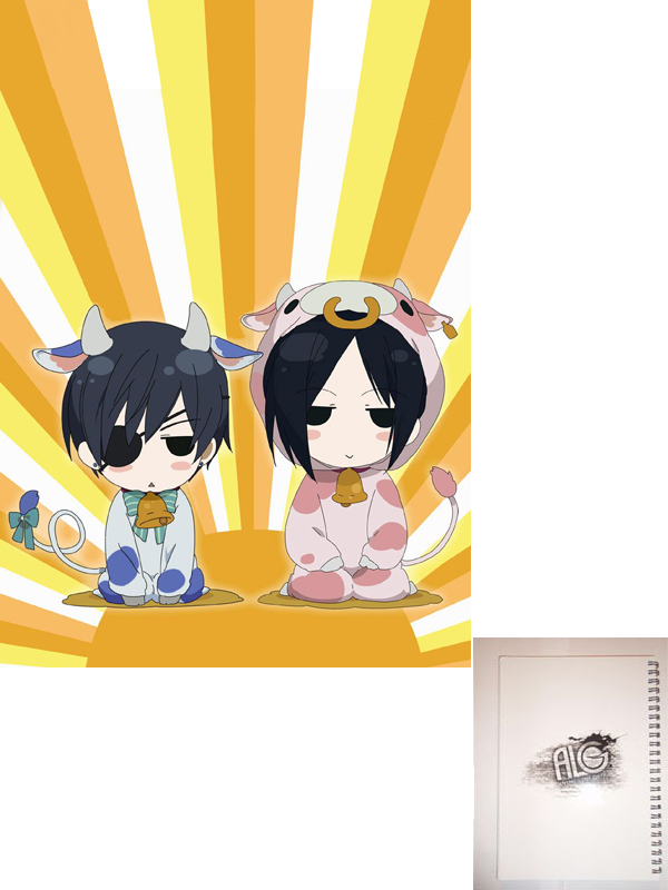 Kuroshitsuji тетрадь на пружине