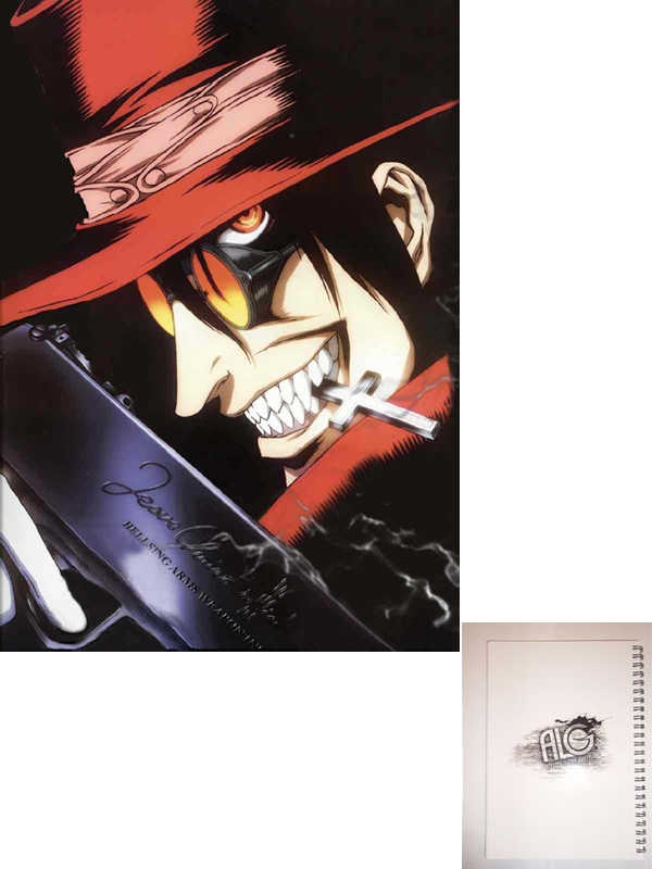 Hellsing тетрадь на пружине