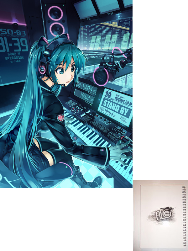 Vocaloid тетрадь на пружине