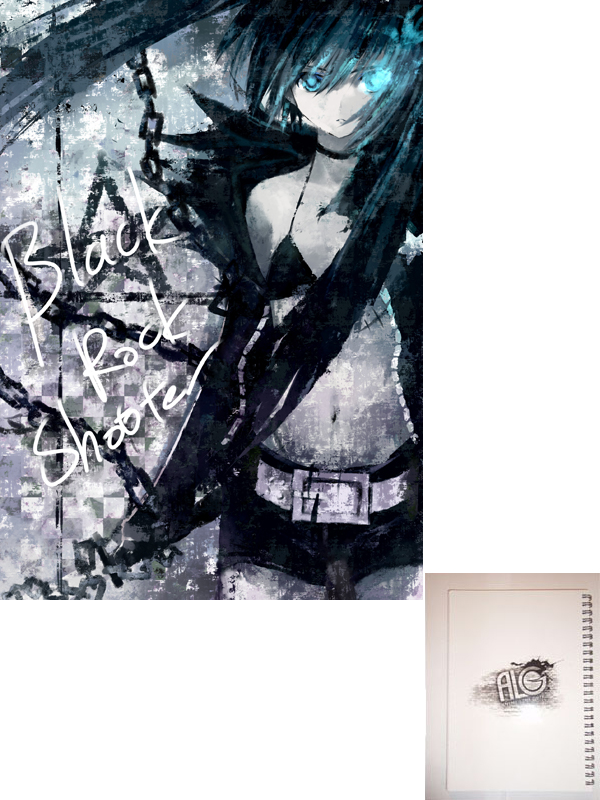 black rock shooter тетрадь на пружине