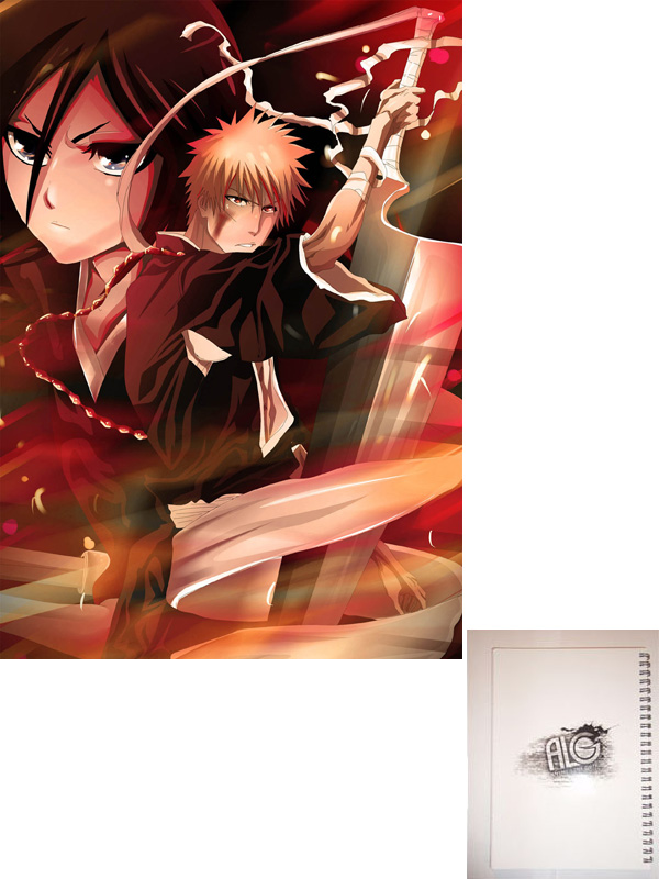 Bleach тетрадь на пружине