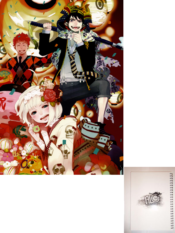 Ao no exorcist тетрадь на пружине