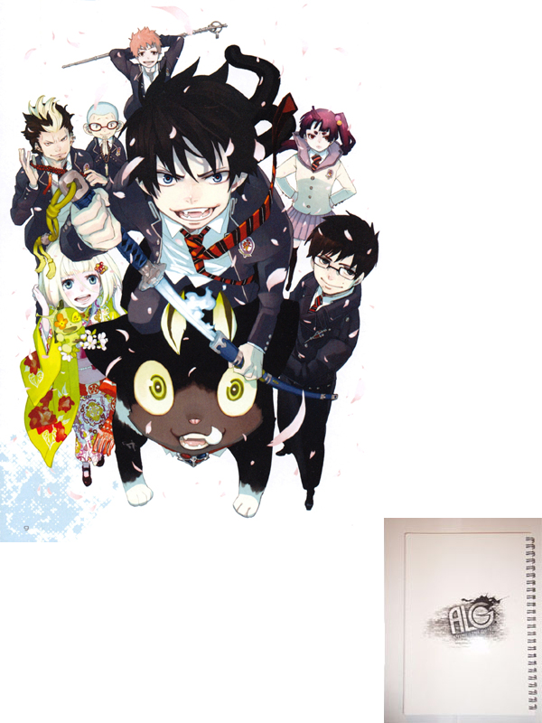 Ao no exorcist тетрадь на пружине