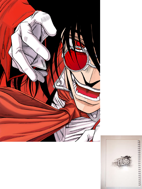 Hellsing тетрадь на пружине
