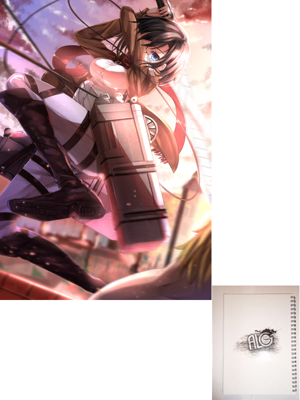 Shingeki no Kyojin тетрадь на пружине