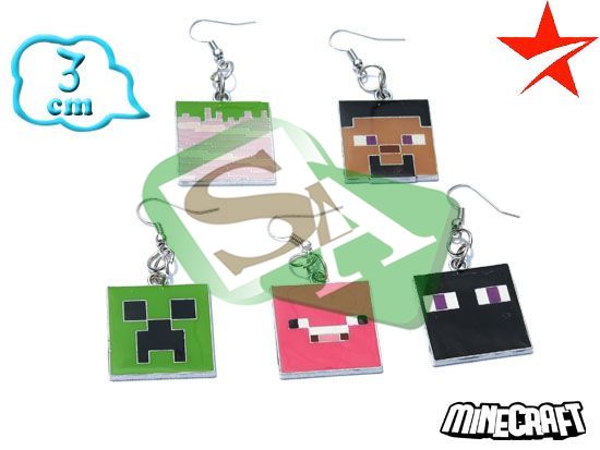 Minecraft серьги