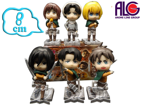 Shingeki no Kyojin / Attack on Titan Anime PVC Figures Set
