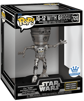 Funko Pop! Deluxe Lights and Sounds IG-12 with Grogu #720