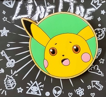Дерев'яний значок Пікачу Покемон | Pikachu Pokemon