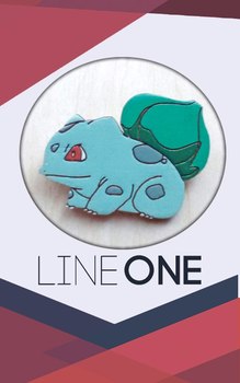 Деревянный значок Бульбазавр Покемон / Bulbasaur Pokemon
