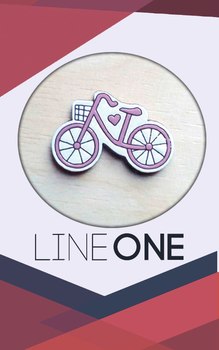 Деревянный значок Велосипед / Bicycle