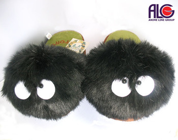 totoro plush тапочки