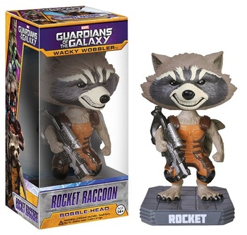 Фигурка Funko Wacky Wobbler Реактивный Енот Стражи Галактики / Rocket Raccoon Guardians of the Galaxy