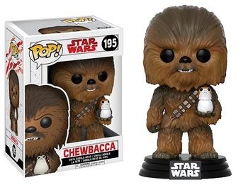Фігурка-башкотряс Funko Чубакка і Поргі Зоряні Війни | Chewbacca with Porg Star Wars