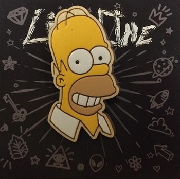 Дерев'яний значок Гомер Сімпсони | Homer The Simpsons