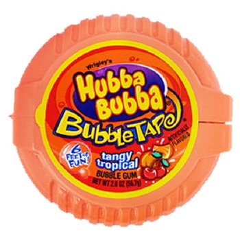 Жевательная резинка Hubba Bubba Tangy Tropical (Мега длина)