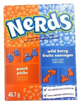 Конфеты Nerds Peach Peche / Wild Berry Fruits Sauvages