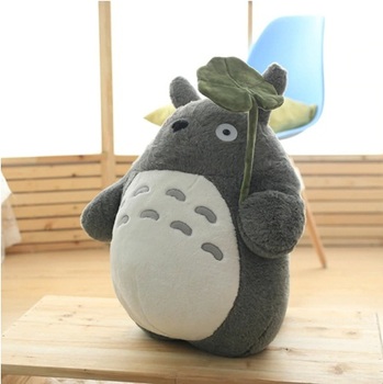 М'яка іграшка Тоторо з листком | Totoro with leaf (34 см)