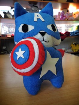 Captain America / Capcat America мягкая игрушка
