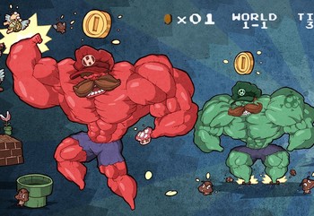 Постер Super Mario Hulk