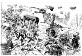Постер Doctor Who Star Trek