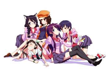 Постер Bakemonogatari Girls