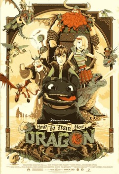 Постер How to train your Dragon