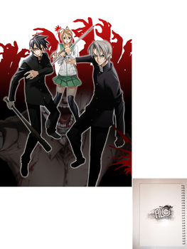 Highschool of the dead тетрадь на пружине