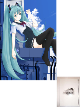 Vocaloid тетрадь на пружине