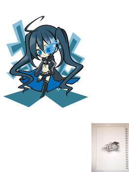 Black Rock Shooter тетрадь на пружине