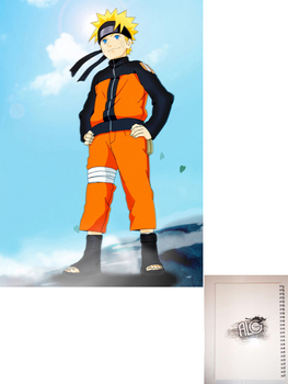 Naruto тетрадь на пружине