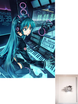 Vocaloid тетрадь на пружине