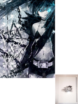 black rock shooter тетрадь на пружине