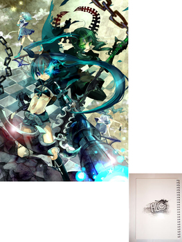 black rock shooter тетрадь на пружине
