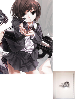 Gunslinger Girl тетрадь на пружине
