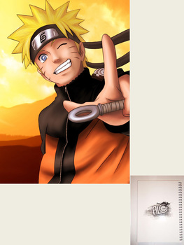 Naruto тетрадь на пружине