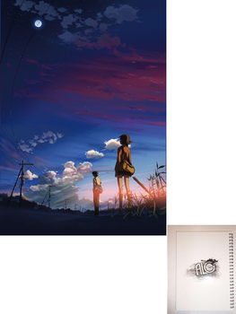 5 Centimeters per Second тетрадь на пружине