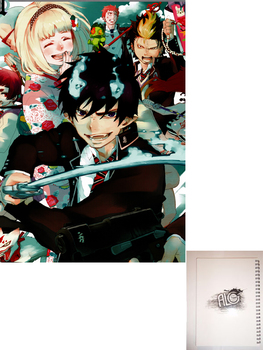 Ao no exorcist тетрадь на пружине