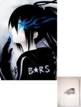 Black Rock Shooter тетрадь на пружине
