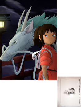 Spirited Away тетрадь на пружине