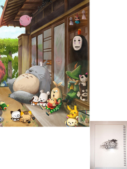 Totoro тетрадь на пружине