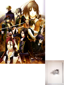 Hakuouki  Shinsengumi Kitan тетрадь на пружине